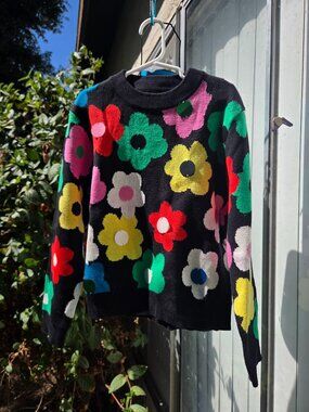Stella McCartney Kids Flower Knit Sweater